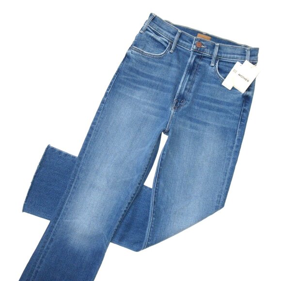 NWT Mother The Hustler Ankle Fray in Layover Stretch Crop Jeans 27 - Picture 2 of 12